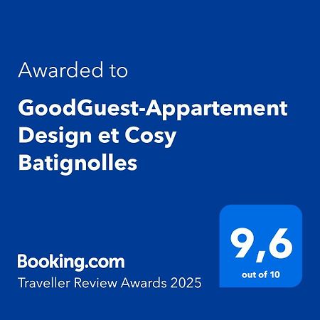 Goodguest-Appartement Design Et Cosy Batignolles Paříž Exteriér fotografie